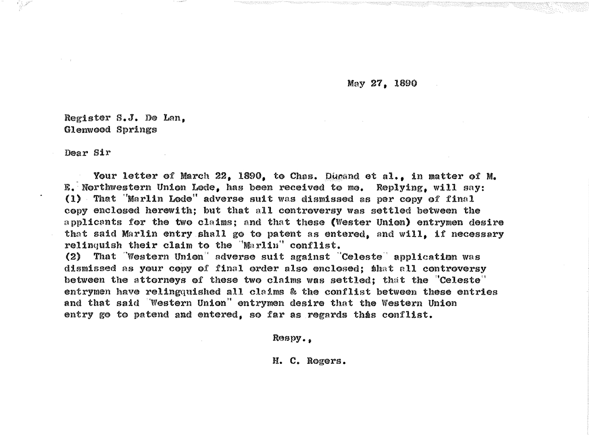 H.C. Rogers Correspondence Collection