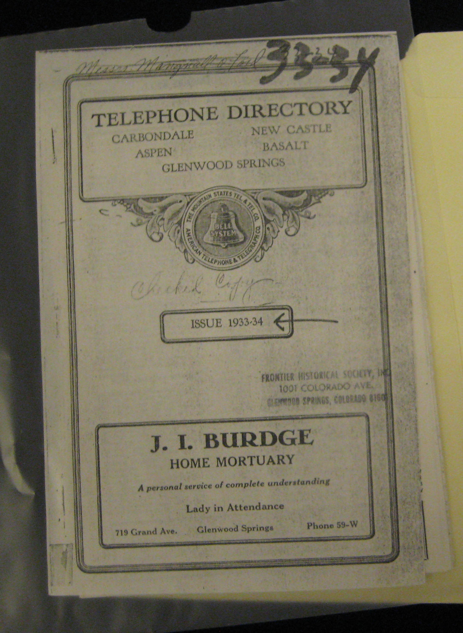 1933-34 Directory