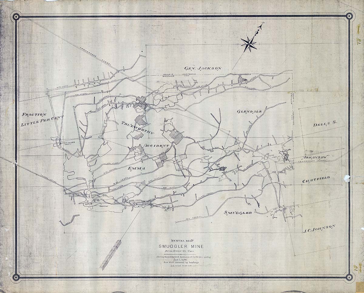 Annual Map Smuggler Mine, 1900