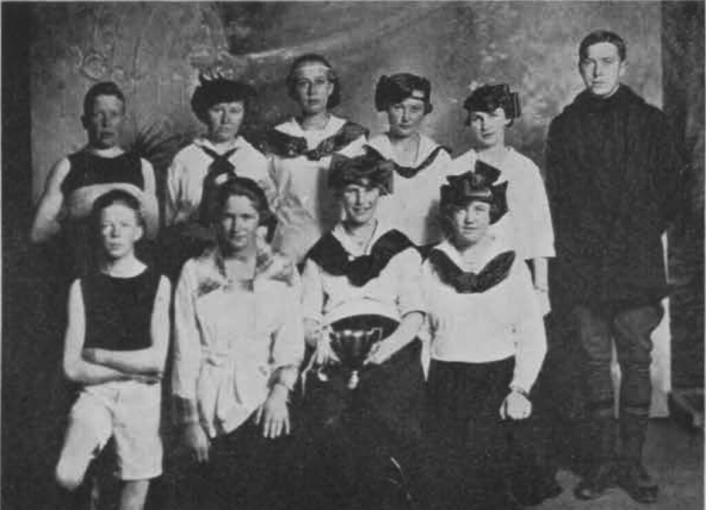 Image of Freshmen Athletics team which included Dorothy Kobey as team captain